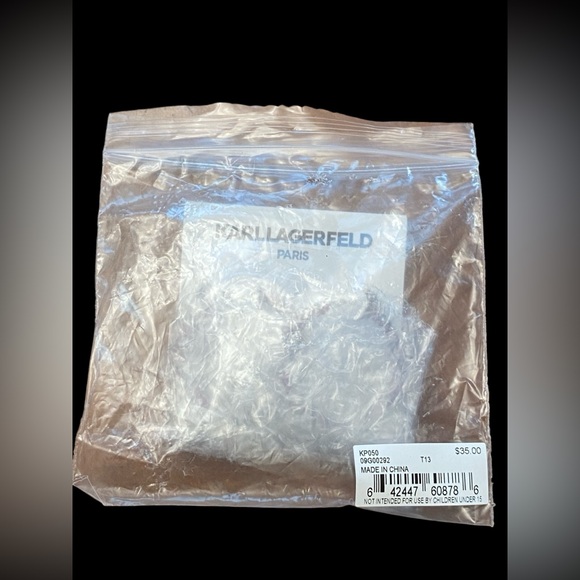 Karl Lagerfeld Paris hoop earrings Pink - Picture 3 of 4